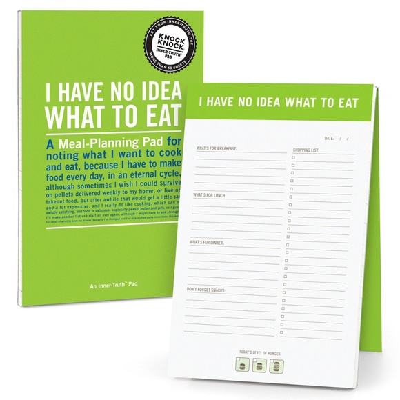 I HAVE NO IDEA WHAT TO EAT Inner-Truth Pad - Picture 1 of 9